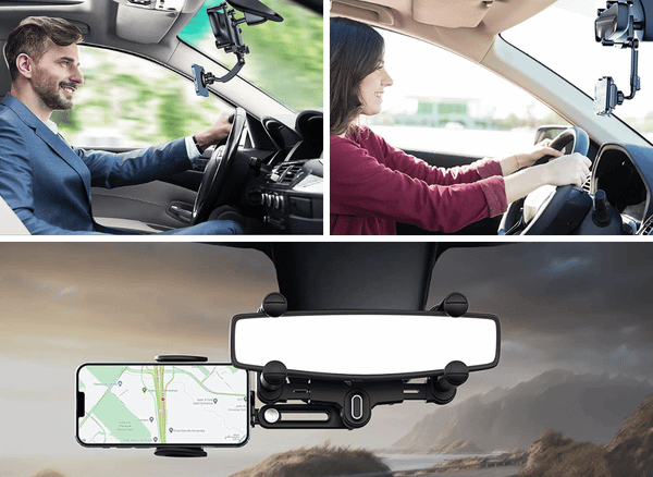 Stay Connected With A Rear View Mirror Phone Holder