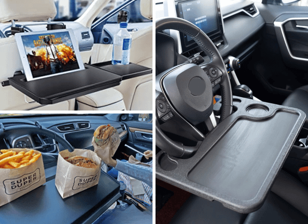 Work On The Go With A Steering Wheel Desk