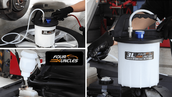 A FOUR UNCLES Brake Bleeder Will Simplify Brake Maintenance