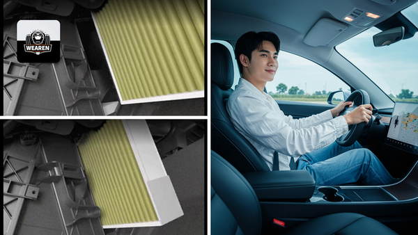WEAREN Model 3 and Y Tesla Cabin Air Filter For HEPA Filtration