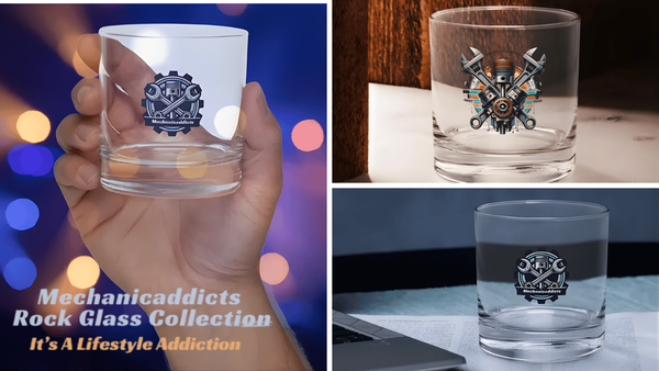 Elevate Your Drinking Experience: Mechanicaddicts Rock Glass