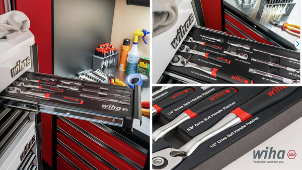 Wiha Tools SoftFinish Ratchet Set: A 9-Piece Tray Set