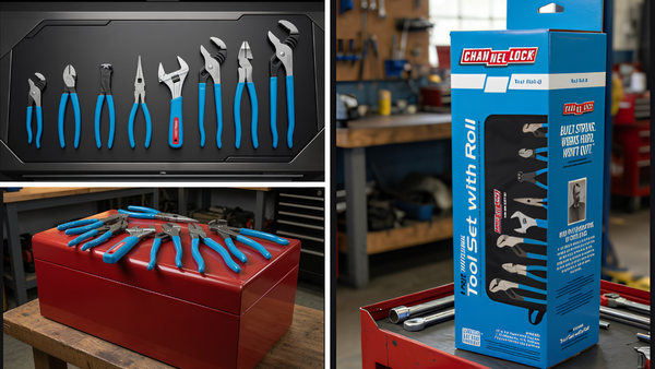 CHANNELLOCK TOOL ROLL-8: 8-Piece Tool Set with Tool Roll