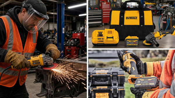 The DEWALT FLEXVOLT Grinder 60V MAX Angle with Kickback Brake