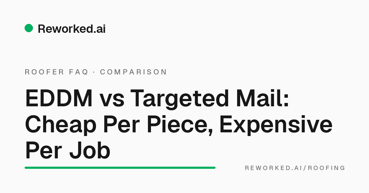 EDDM vs targeted direct mail for roofers