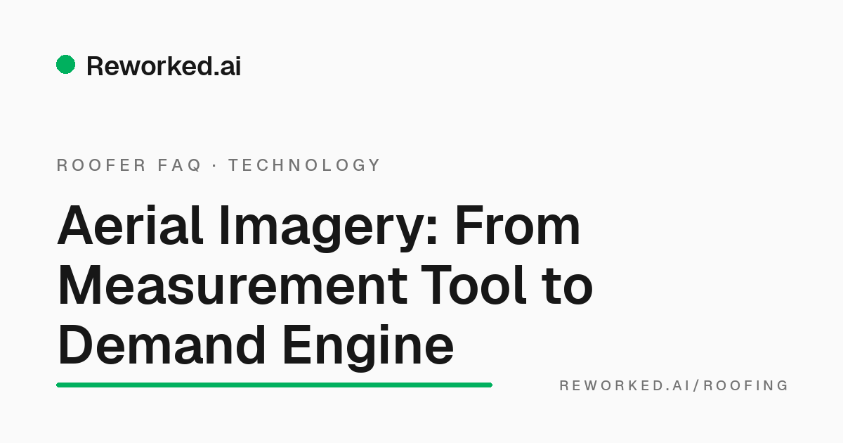 How roofers use aerial imagery from planes to find work
