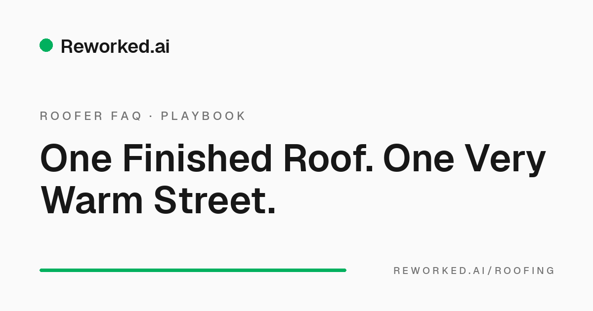 How to market to the neighborhood after a roofing job