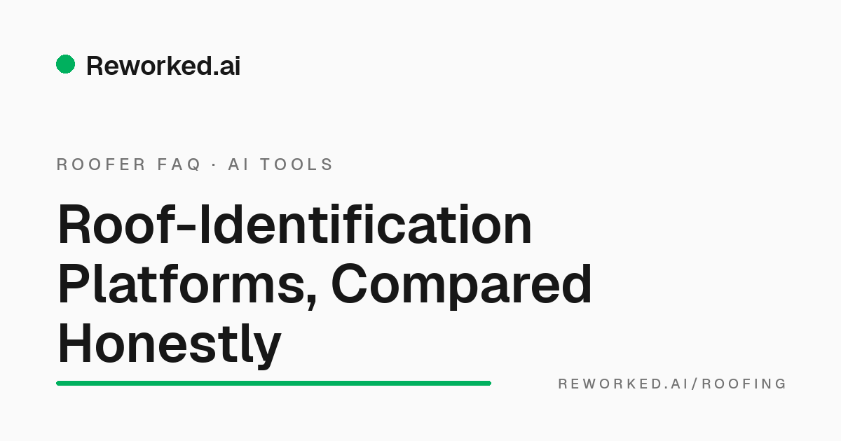 Platforms that identify aging and damaged roofs — compared