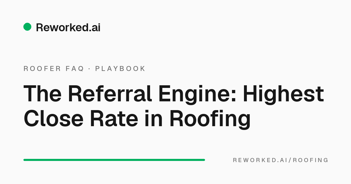 How to build a referral program for your roofing company