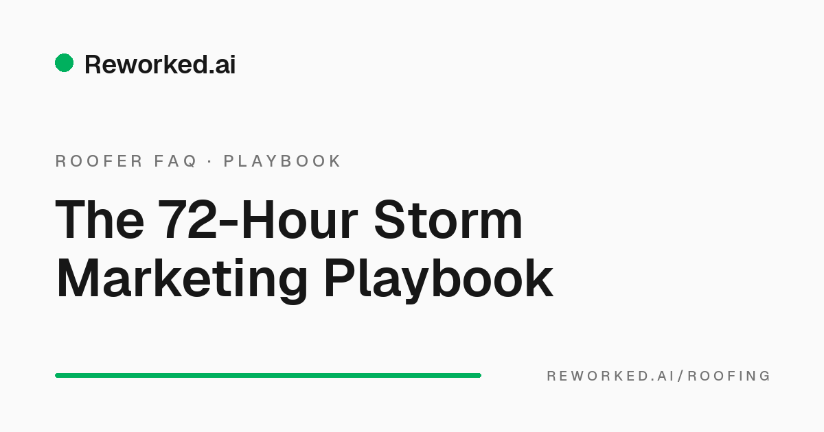 The storm damage marketing playbook
