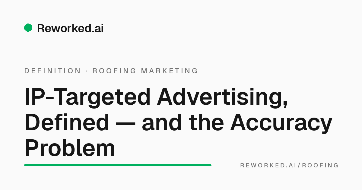 What is IP-targeted advertising?