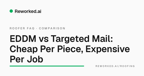 EDDM vs targeted direct mail for roofers