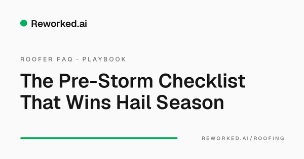 How should roofers prepare for hail season?