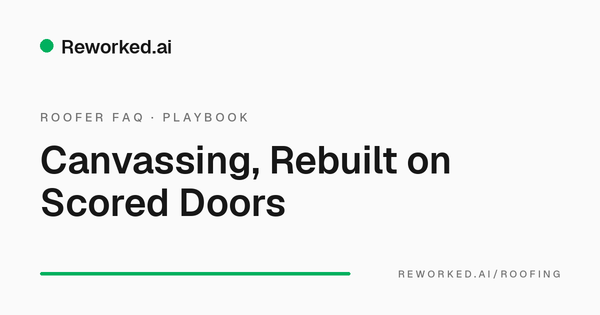 Roofing canvassing: how to make every knock count