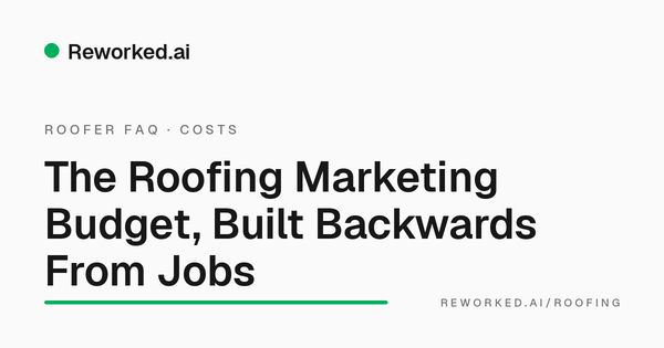 What should a roofing marketing budget look like?