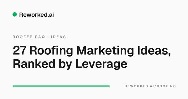 27 roofing marketing ideas that actually convert