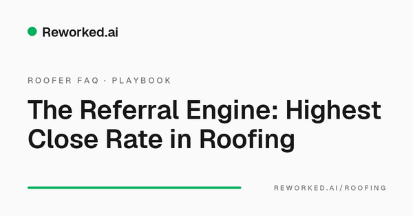 How to build a referral program for your roofing company