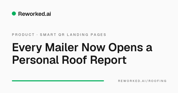 Stop sending homeowners to your homepage. Send them to their roof.