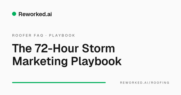 The storm damage marketing playbook