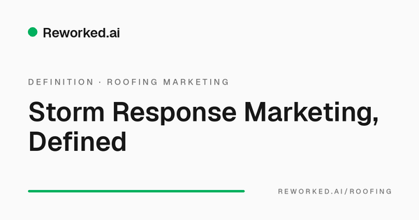 What is storm response marketing?