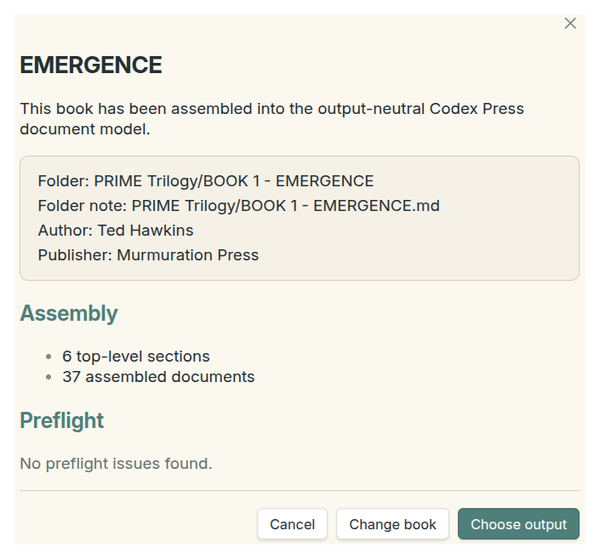 A Codex Press Milestone