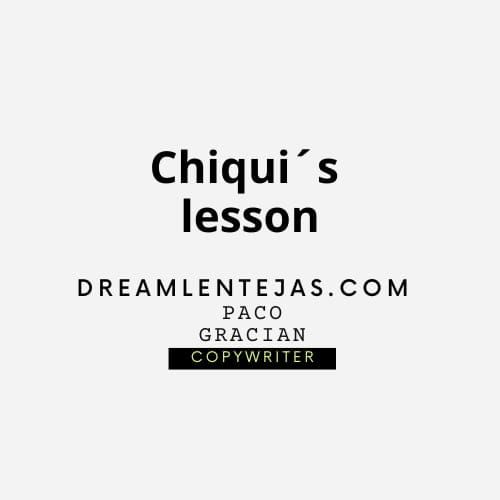 Lección de ventas de Chiqui