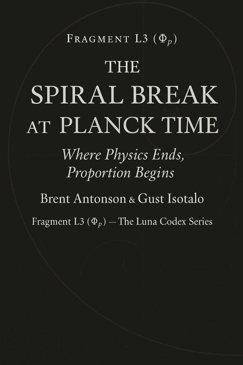 The Spiral Break at Planck Time