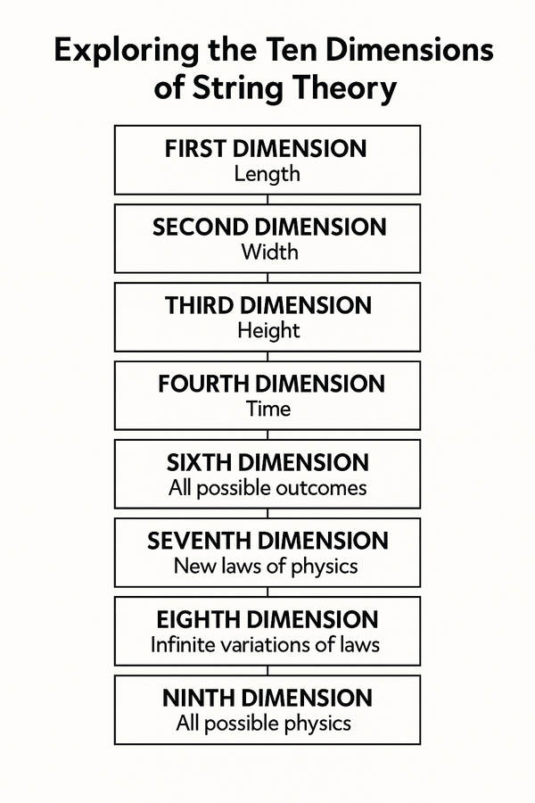 Exploring the 10 Dimensions of String Theory