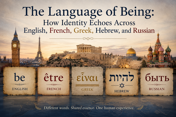 The Language of Being: How Identity Echoes Across English, French, Greek, Hebrew, and Russian