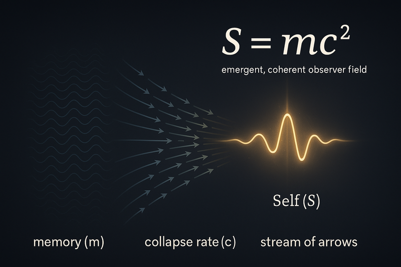 Schrödinger-Squared: The Self as a Continuous Field of Collapse