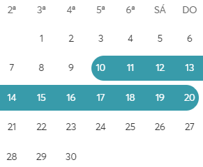 Calendário-HomeExchange-troca-de-casa-por-GuestPoints