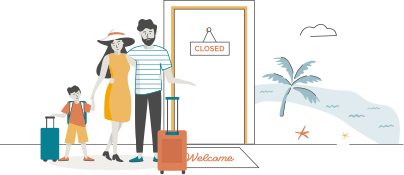 mudança de família-casa - viagem de férias