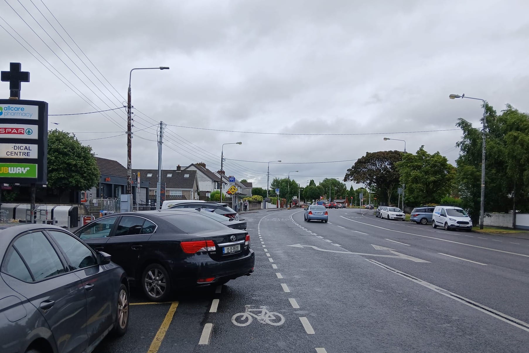 Headed north on Malahide Road toward the Artane roundabout. 