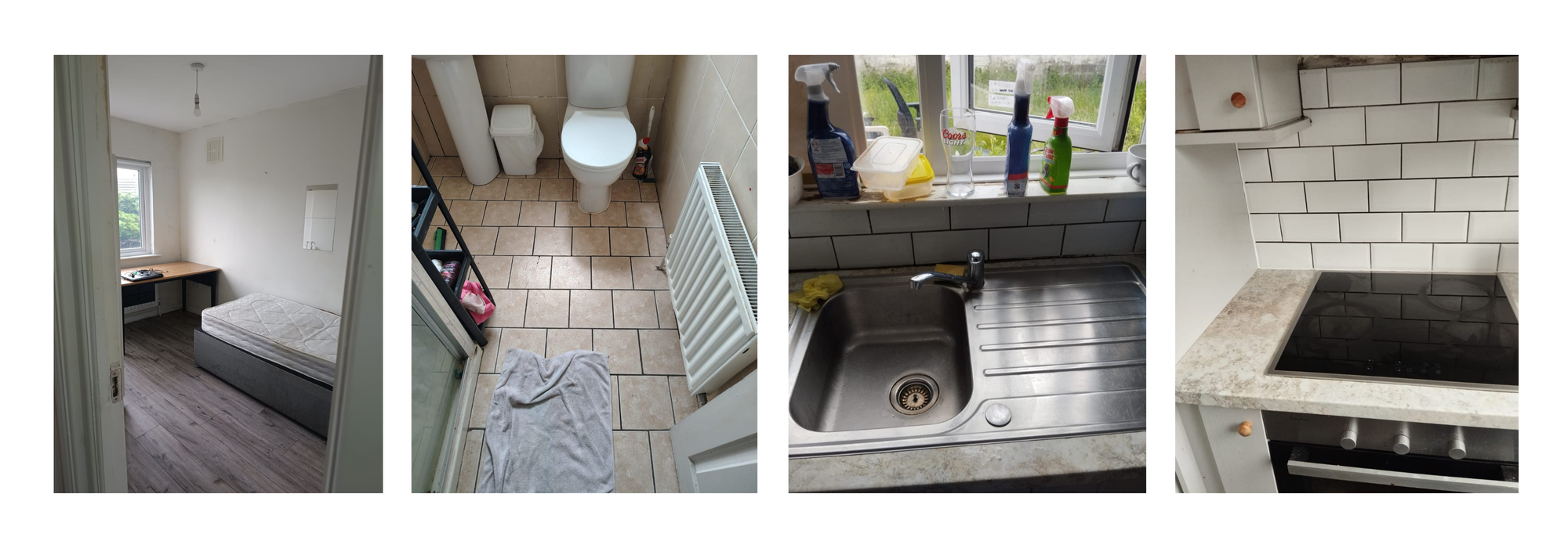 Photos by Alba Fernandez of what she cleaned before she left.