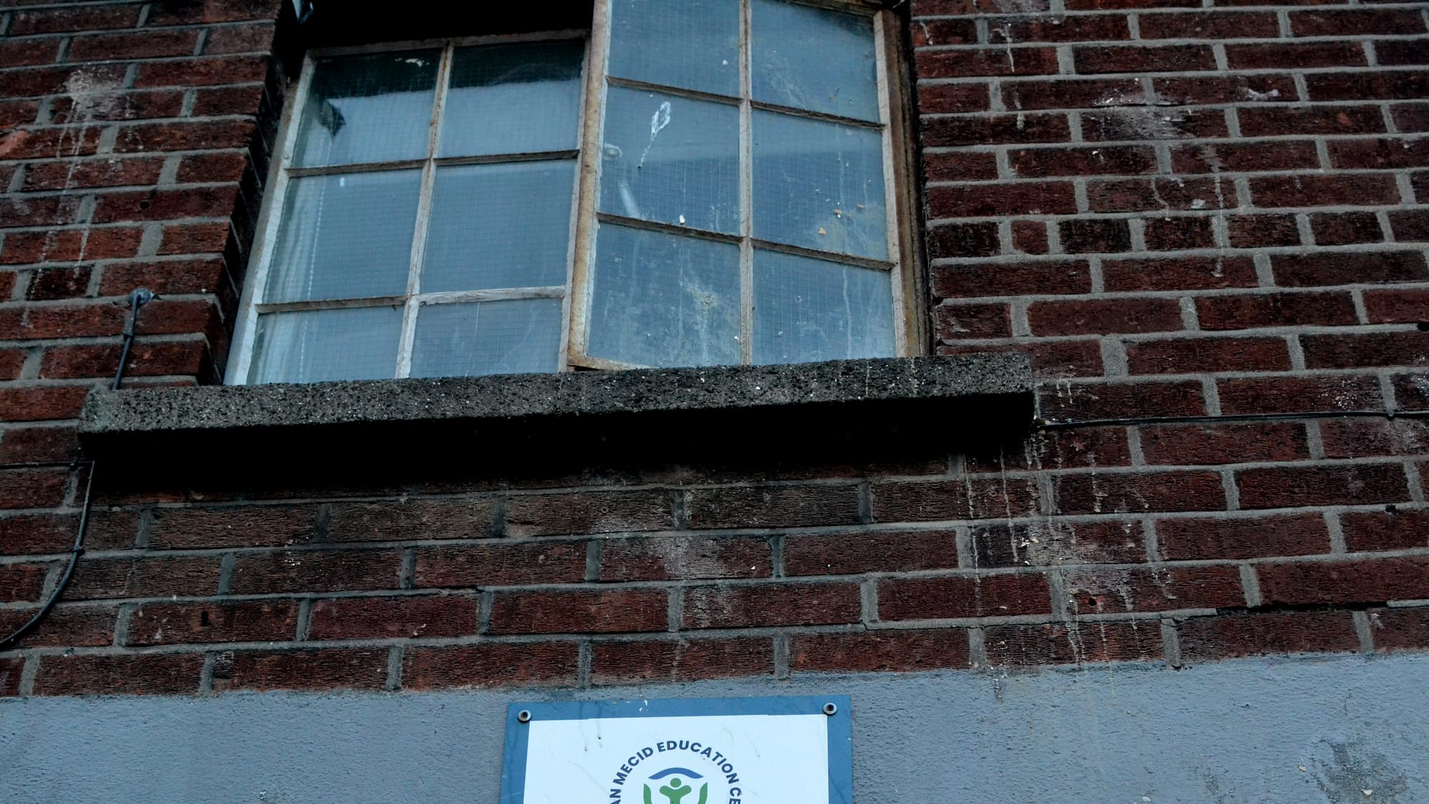 Remnants of eggs thrown at Sultan Mecid Masjid on Hardwick Lane.