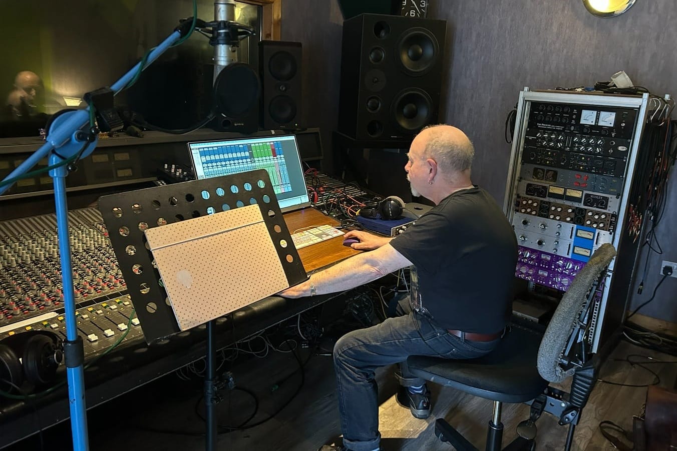 Al Cowan in his studio.