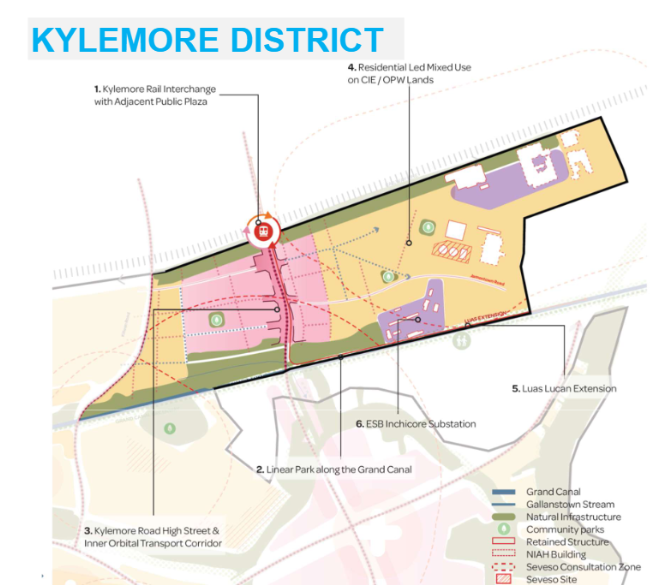 Kylemore district. Image from Dublin City Council presentation.