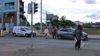 Frustrated by longer wait for green man at Blackhorse junction, people dash across in front of moving cars