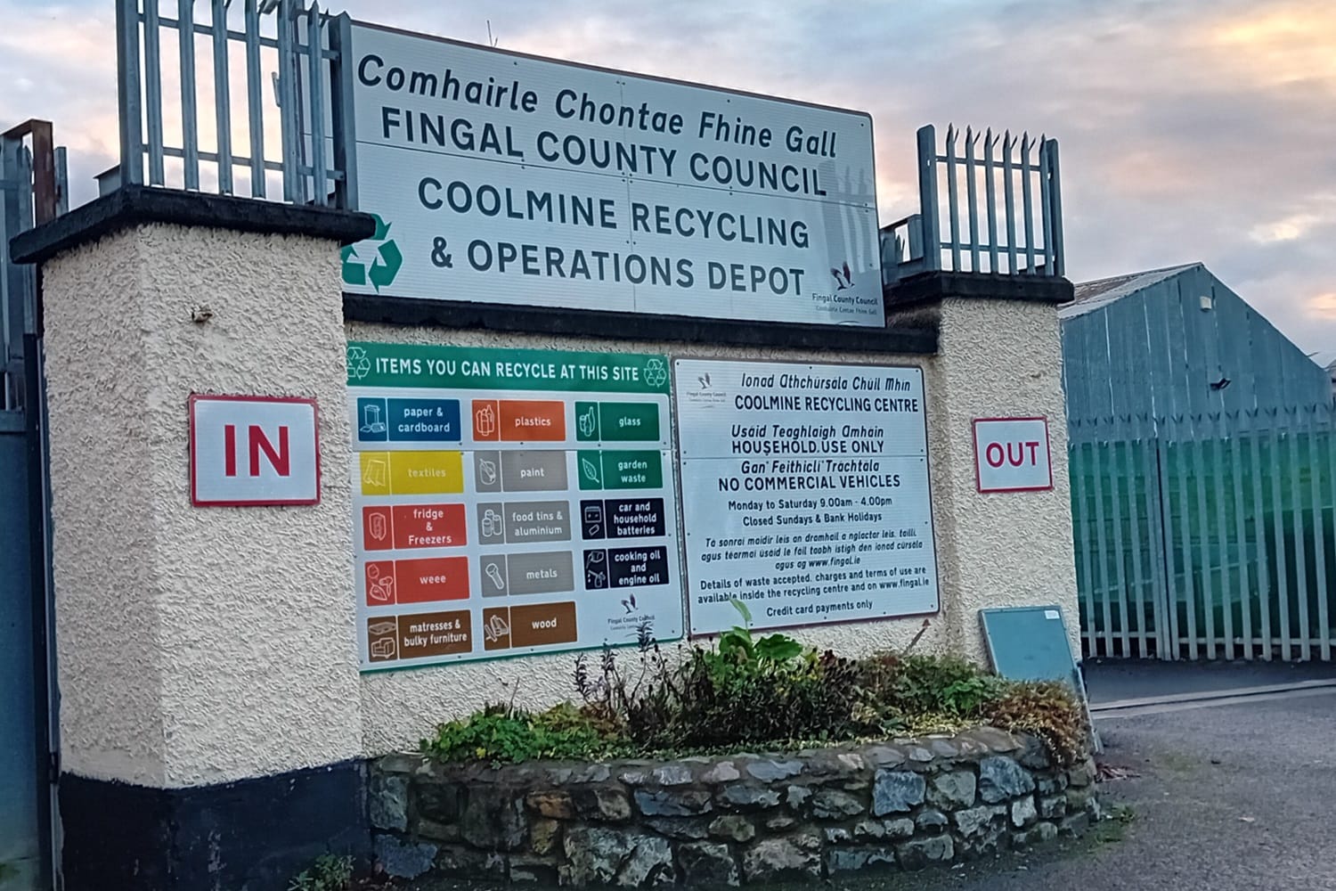 In Fingal, the council plans to hike fees at recycling centres