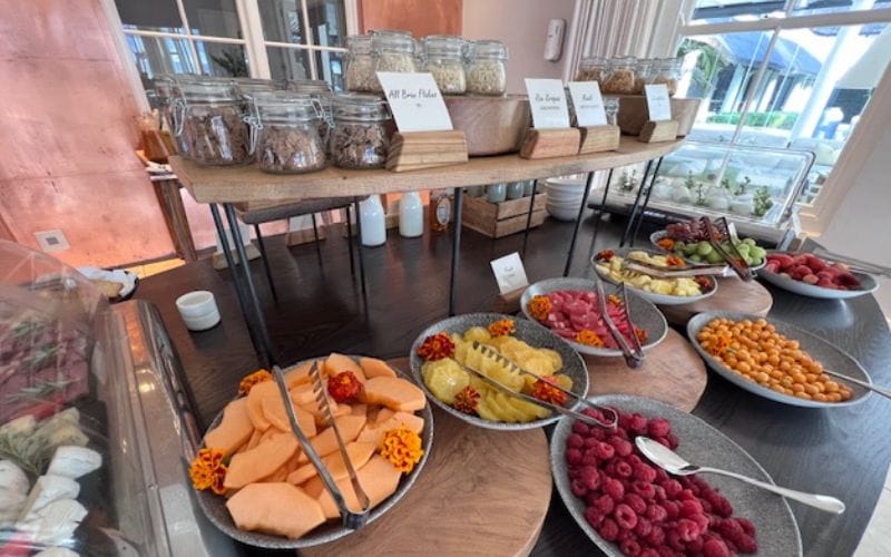The Country Kitchen restaurant at Mont Rochelle with vineyard views