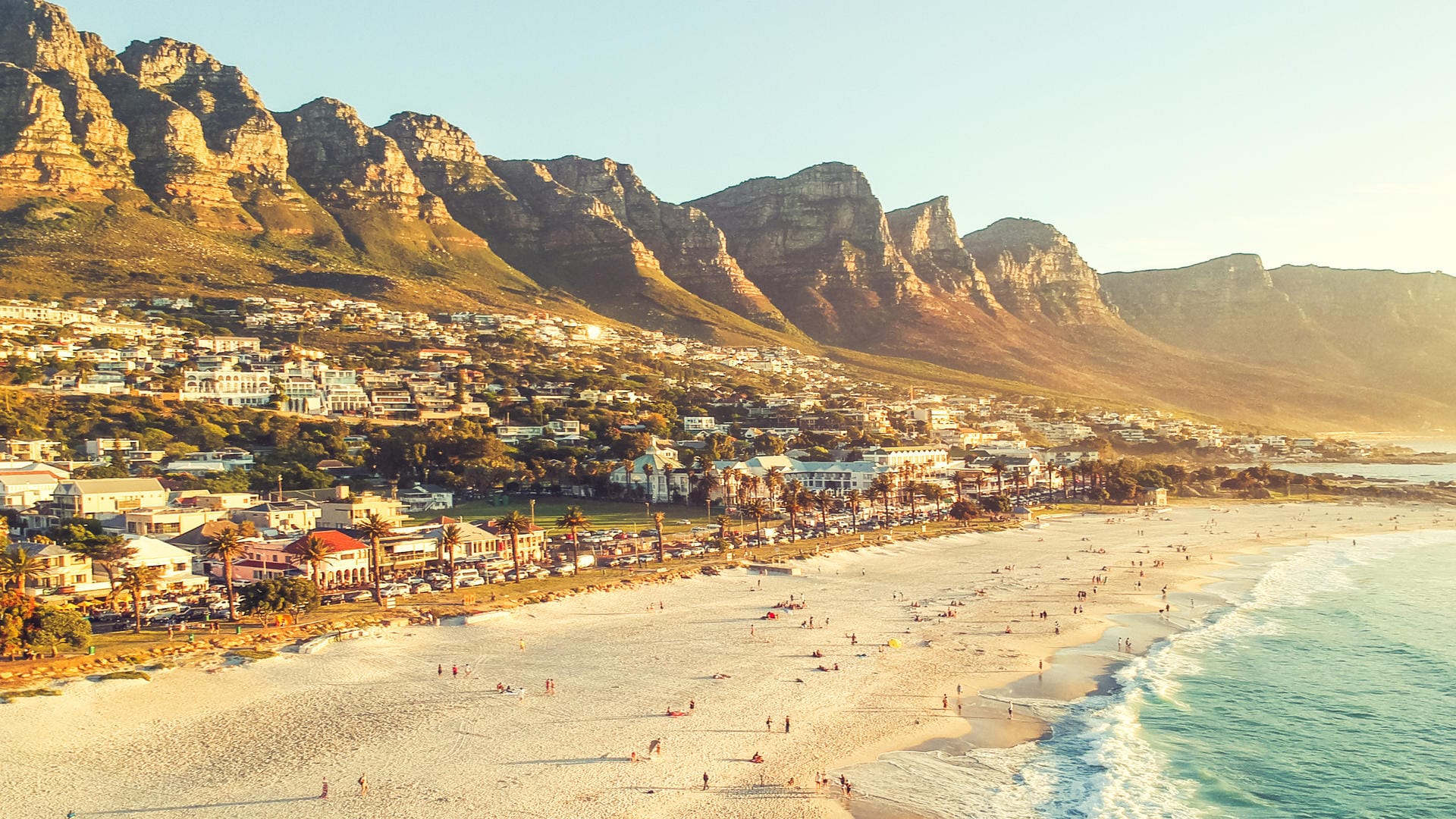 View over Camps Bay and the Atlantic
