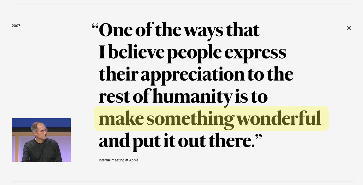 📖 Steve Jobs Archive 宣布推出免費電子書「Make Something Wonderful
