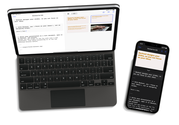 Deckset for iOS (Markdown 簡報軟體)開發中