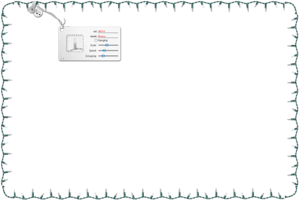 分享一個聖誕節應景 Widget-Festive Lights