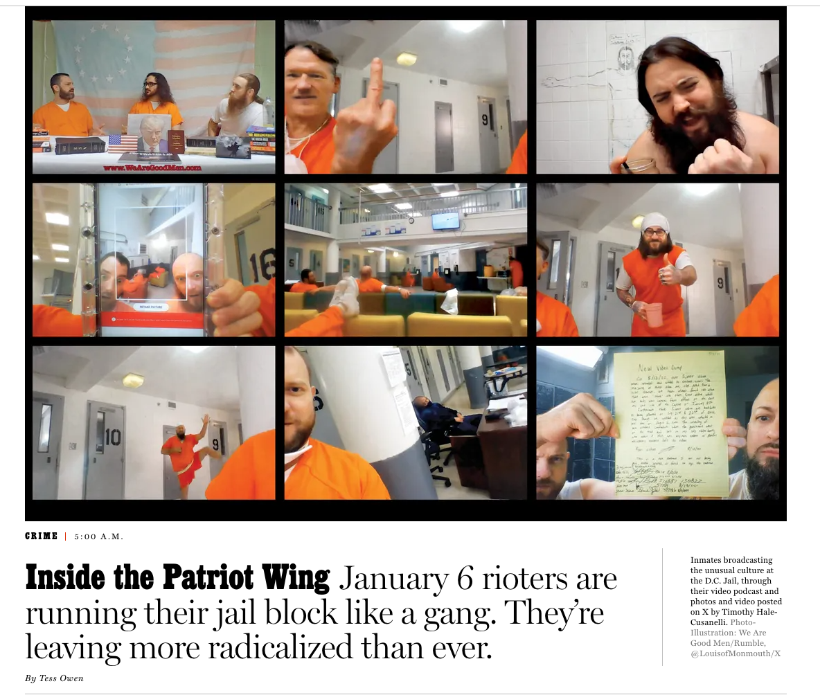 image from here: https://nymag.com/intelligencer/article/patriot-wing-january-6-rioters-insurrectionists-jail-cell-block.html?utm_medium=s1&utm_source=tw&utm_campaign=nym