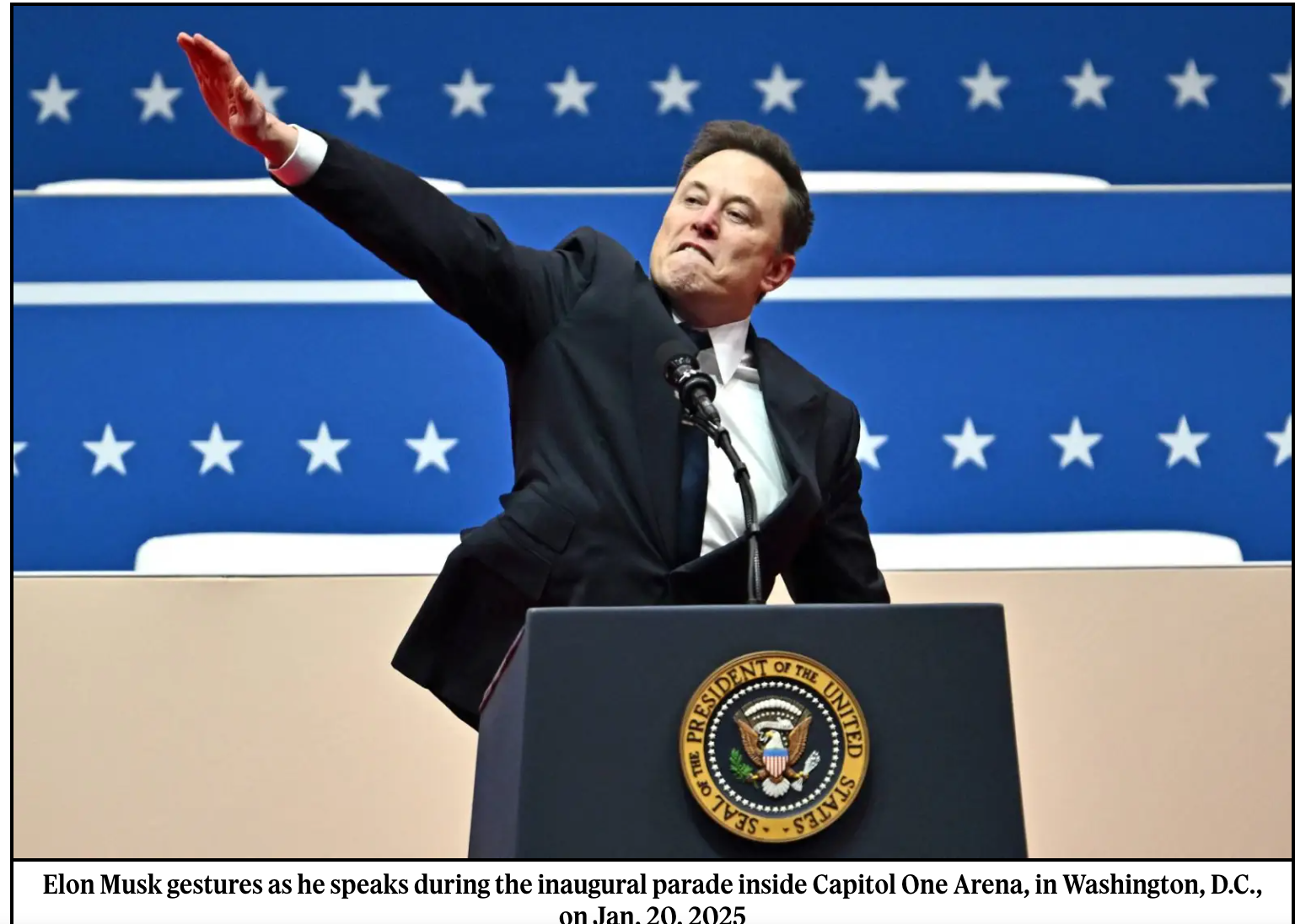 image from: https://www.rollingstone.com/politics/politics-news/elon-musk-salute-reaction-right-wing-extremists-1235241866/