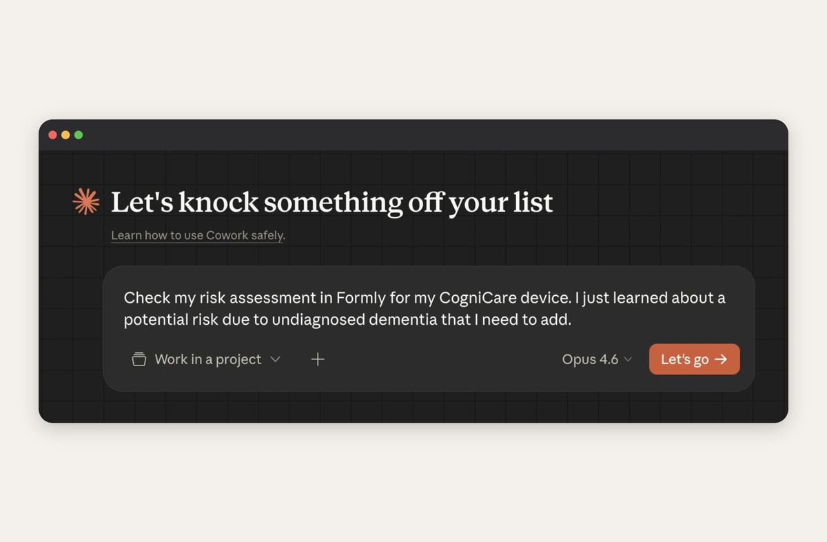 Formly workflow in Claude Desktop