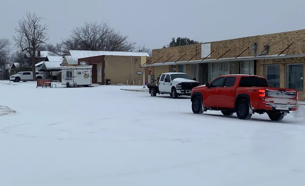 Snow day fun snowblinds winter weather safety across Texoma