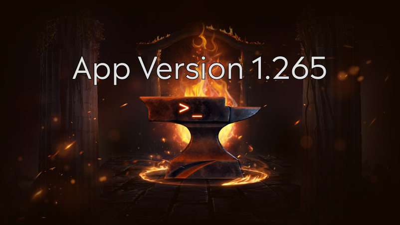 App Release Notes - 1.265
