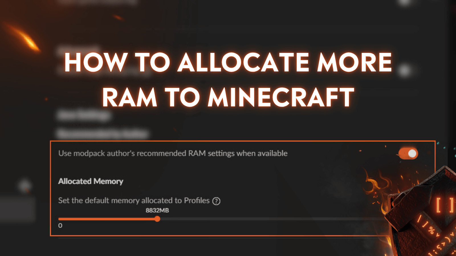 How to Allocate More RAM to Minecraft